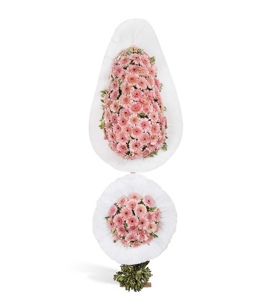Pembe Hayat Gerbera Kutlama Çelengi